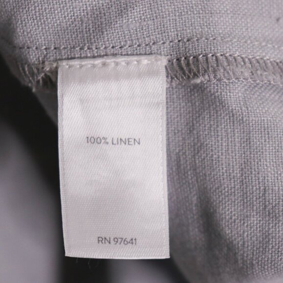 J. Jill Love Linen Artist Coat Jacket Tunic Women's Small Gray Pockets - Picture 16 of 16